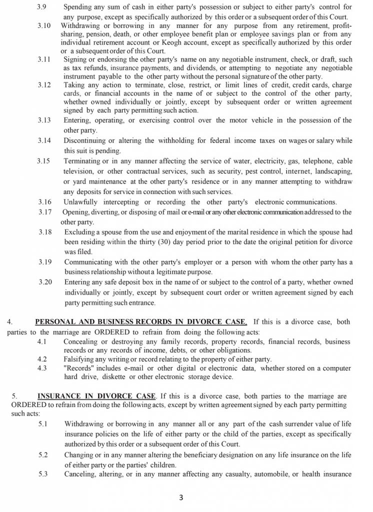 Local Rules and Standing Order to the 84th District Court